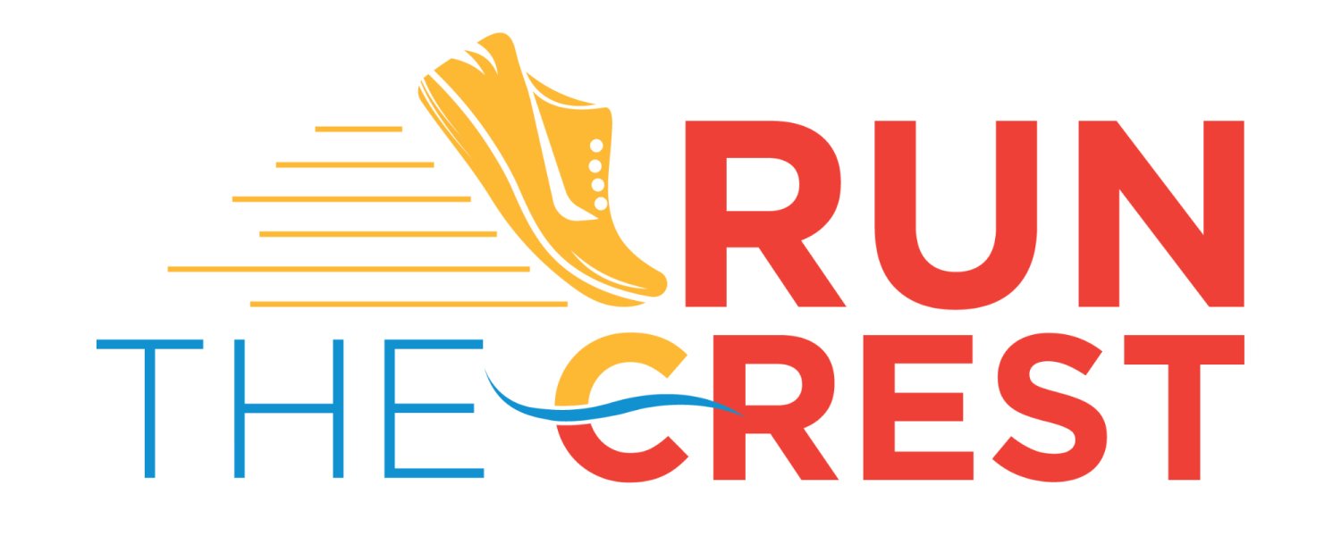 logo with running sneaker