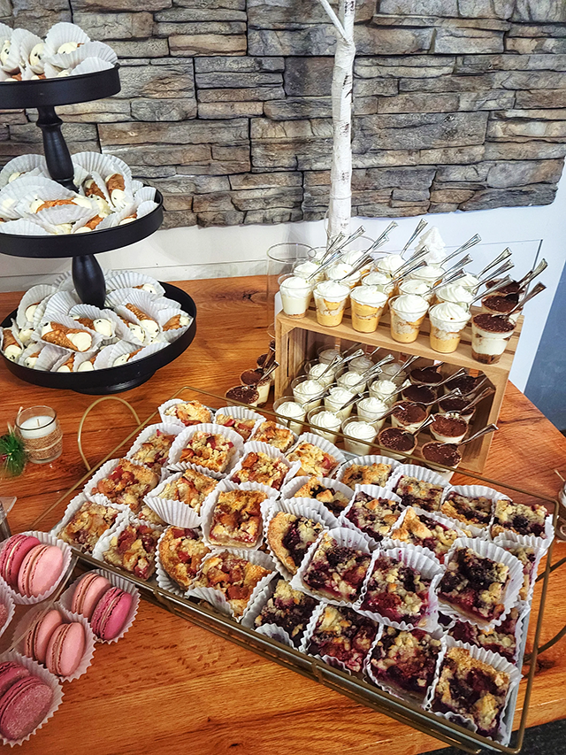 display of various pastries