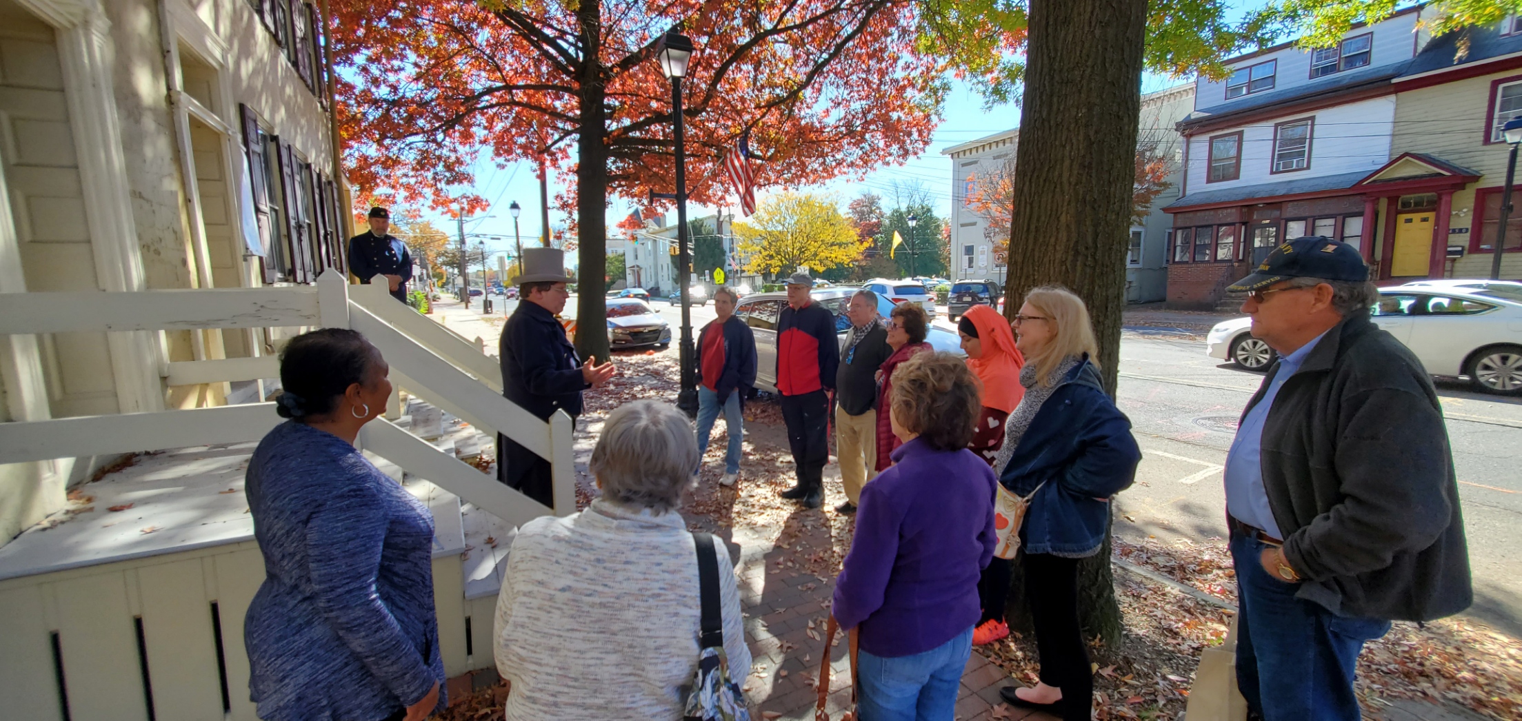 Historical Tour in Burlington City with group