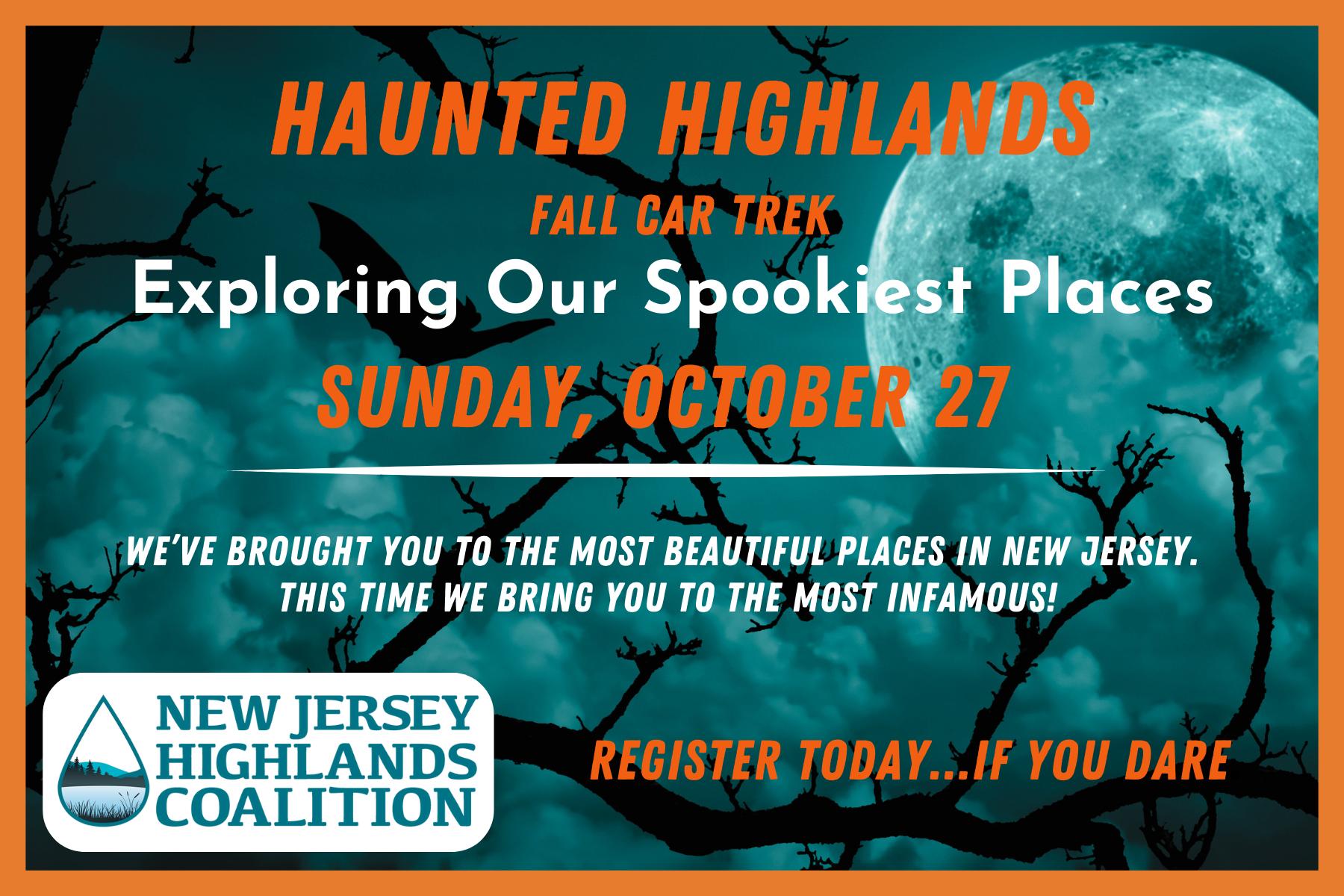 "Haunted Highlands" Tour on October 27, hosted by NJ Highlands Coaltion