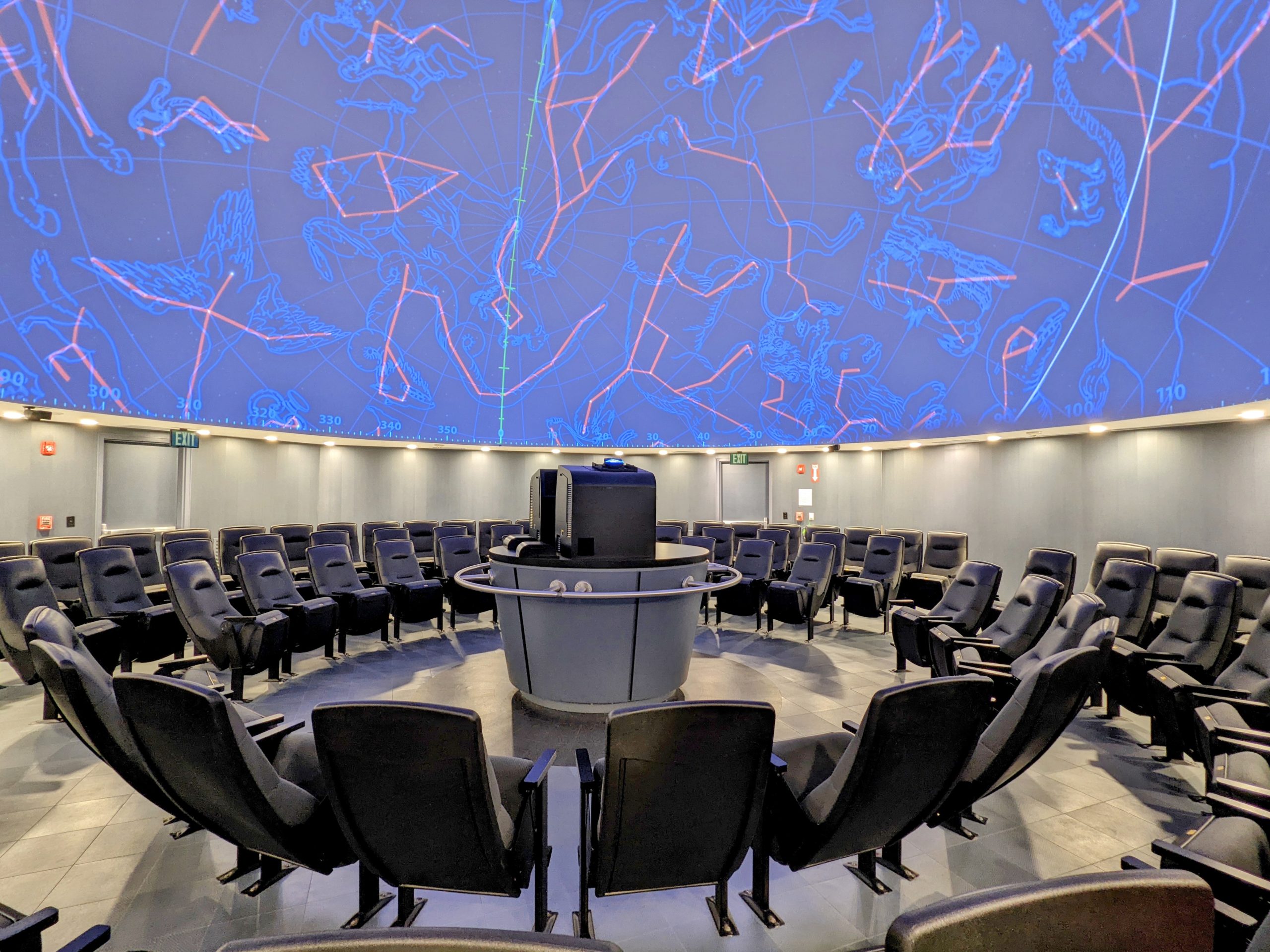 Image of interior of Longo Planetarium