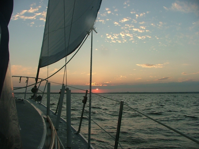 Sunset sailing charters are a popular choice at barnegat bay sailing charters