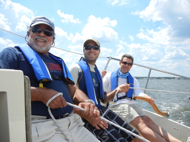 You can take the helm, trim sails, or just sit and relax with barnegat bay sailing charters
