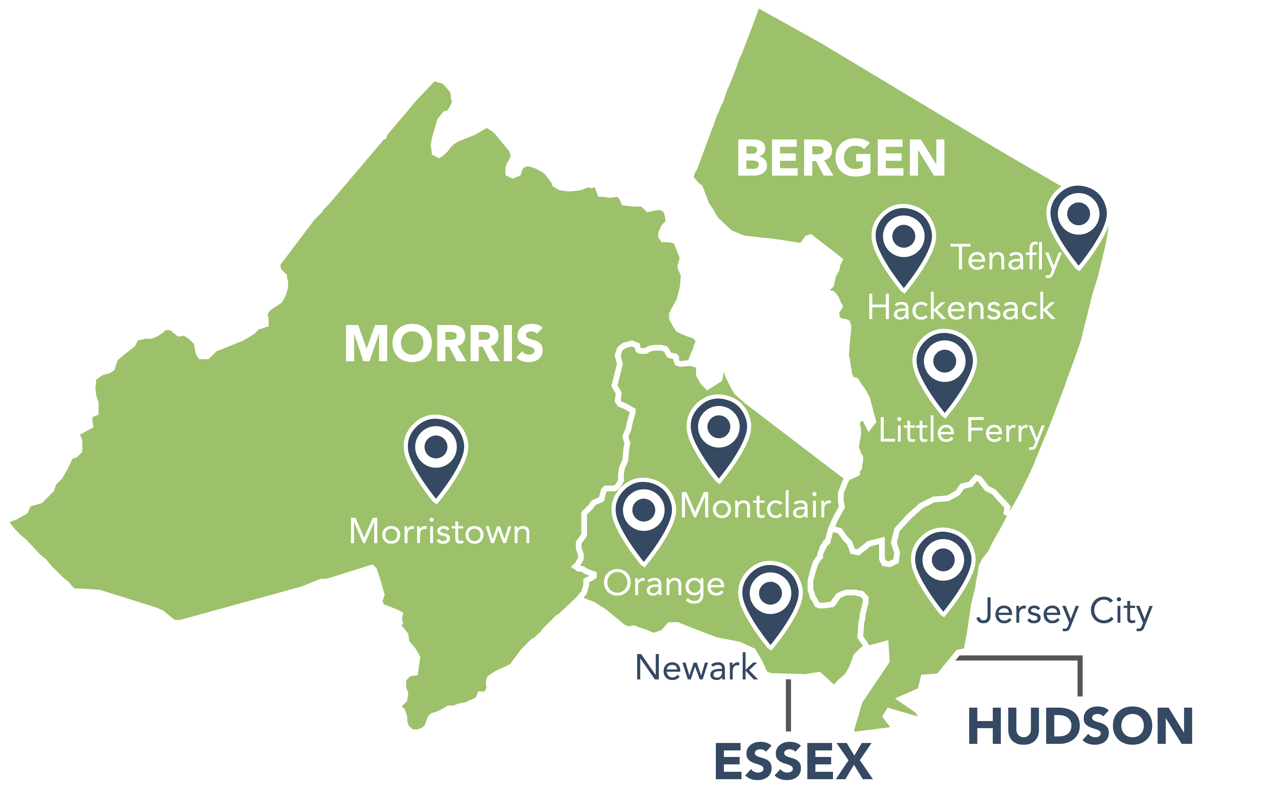 Black Heritage Destinations in Northern New Jersey (Map)