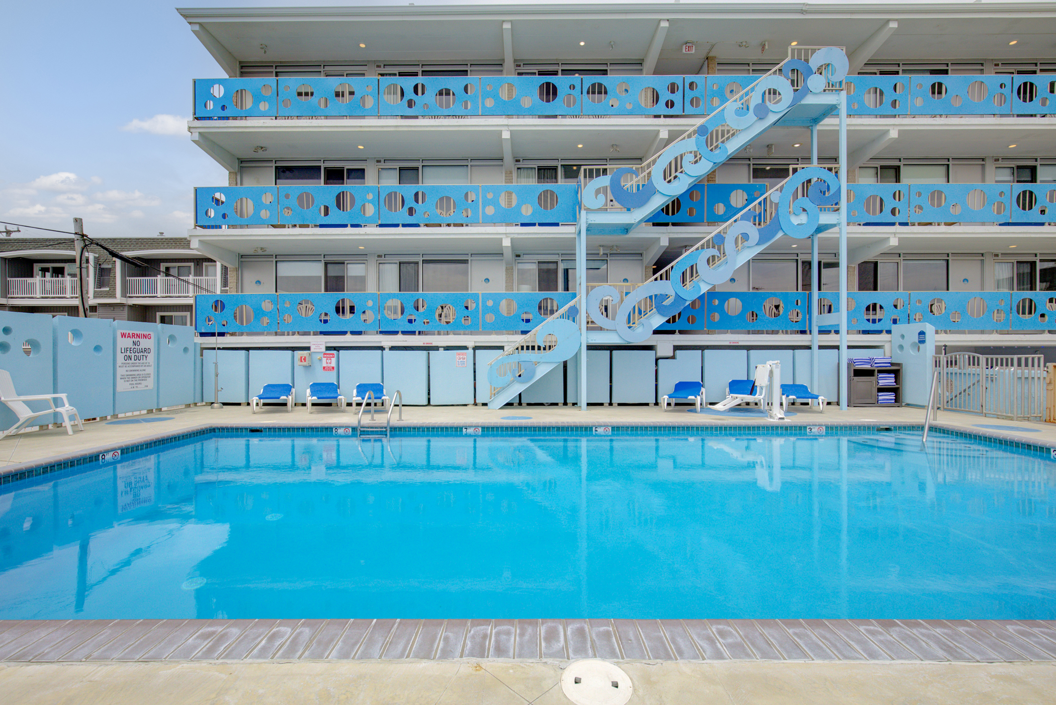 View of hotel and pool