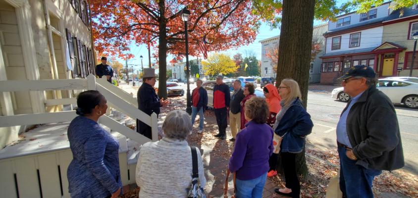 Historical Tour in Burlington City with group