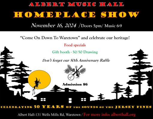 Albert Music Hall Homeplace Show flyer