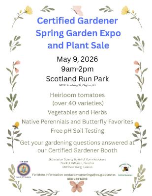 Certified Gardener Spring Garden Expo and Plant Sale