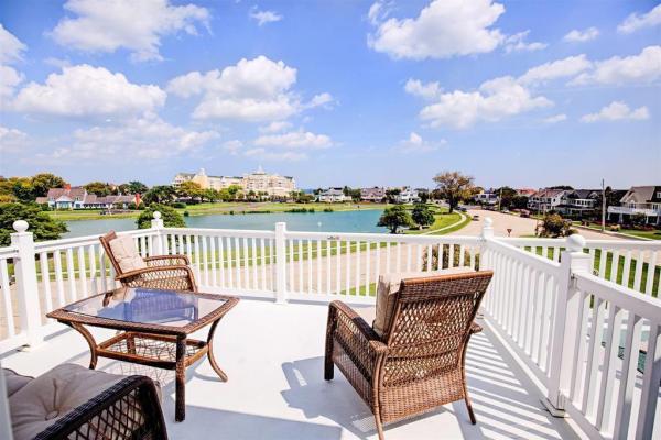 View from guestroom with sun porch