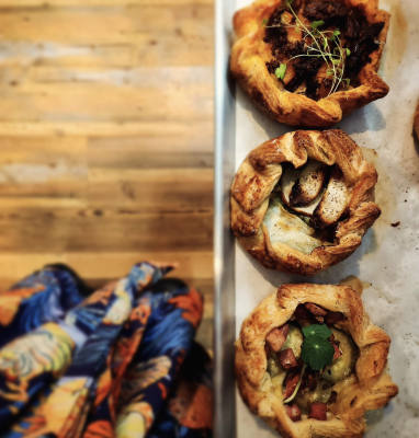 Galettes with local ingredients