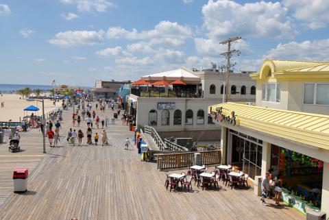 The Boardwalk and Beach at Point Pleasant Beach